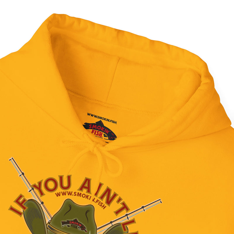 Load image into Gallery viewer, SMOKIN' Doobie Cowboy Skull Americana Spin Rod Hoodie Sweatshirt