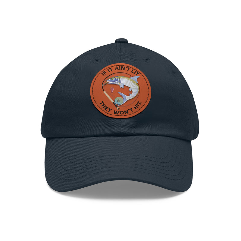 Load image into Gallery viewer, Smokin' Bonefish Leather Patch Cap