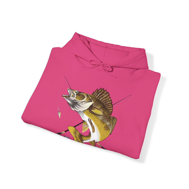 Load image into Gallery viewer, NO Smokin' Walleye Patriot Hooded Sweatshirt