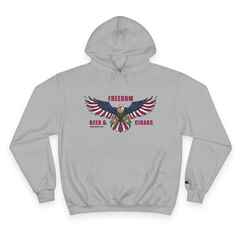 Load image into Gallery viewer, Champion Freedom, Beer & Cigars Hoodie Sweatshirt with Double Dry® Technology
