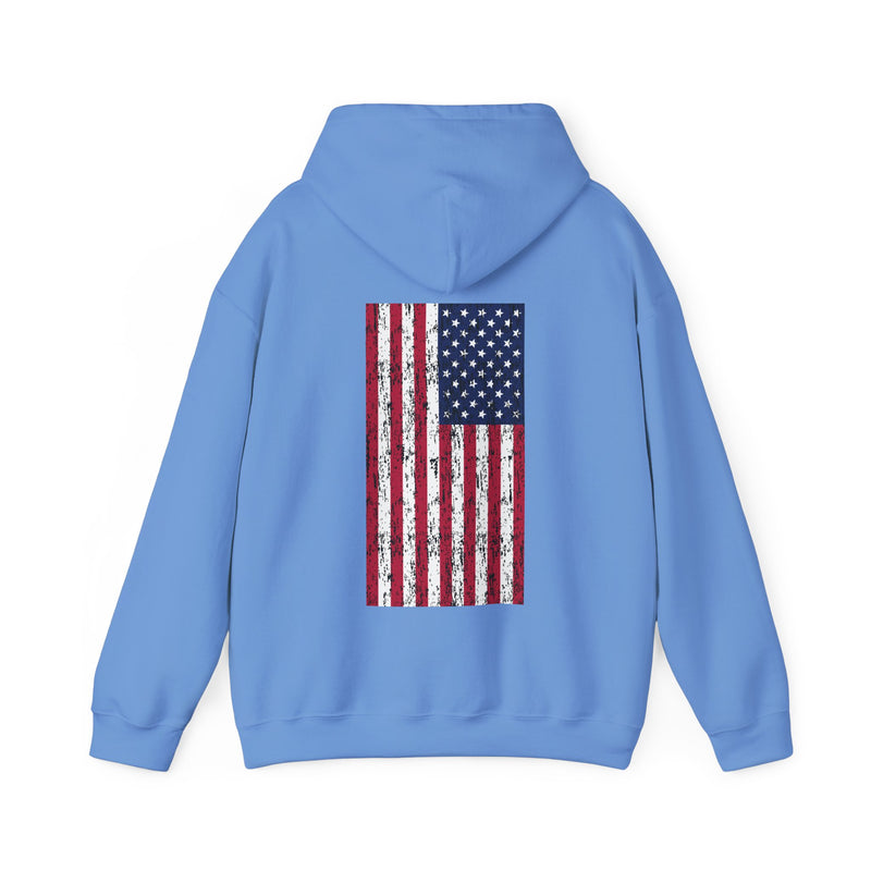 Load image into Gallery viewer, SMOKIN' Skull Spincast Americana Hoodie Sweatshirt