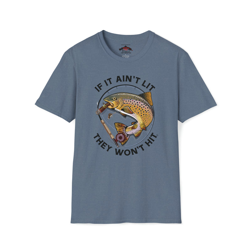 Load image into Gallery viewer, Smokin' Brown Trout & Mouse T-Shirt