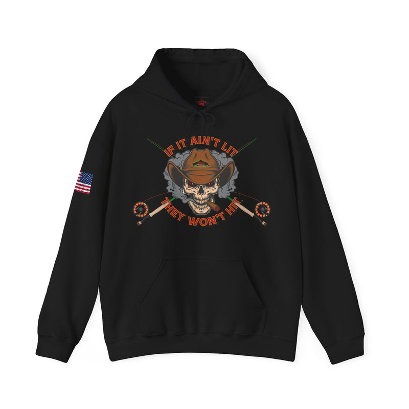Load image into Gallery viewer, Smokin' Skull Patriot Hoodie Sweatshirt