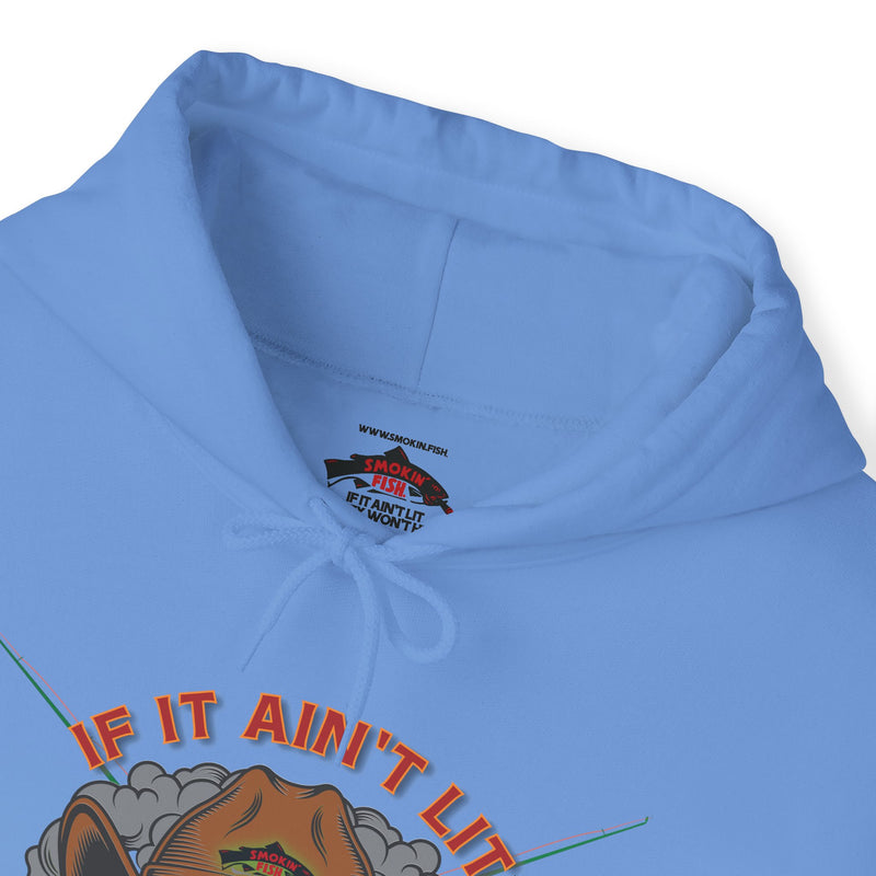 Load image into Gallery viewer, Smokin' Skull and Mega-Fish Patriot Hoodie Sweatshirt