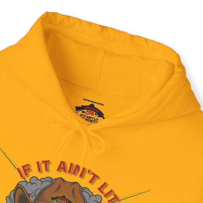 Load image into Gallery viewer, Smokin' Skull and Mega-Fish Patriot Hoodie Sweatshirt