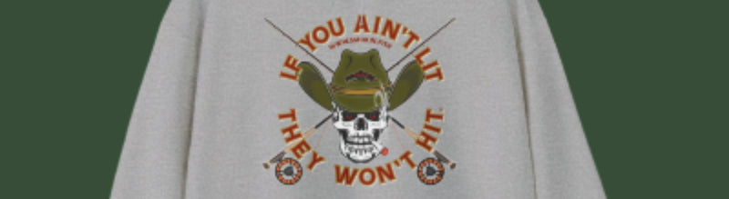 Load image into Gallery viewer, SMOKIN' Doobie Cowboy Skull Americana Fly Rod Hoodie Sweatshirt