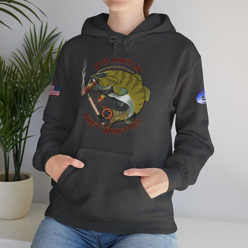 Load image into Gallery viewer, Co-Branded | Wildwood Smokin' Bass Patriot Hoodie Sweatshirt