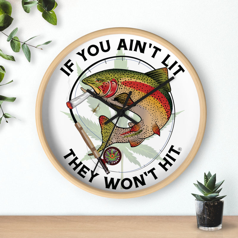 Load image into Gallery viewer, Doobie Rainbow Trout Wall Clock