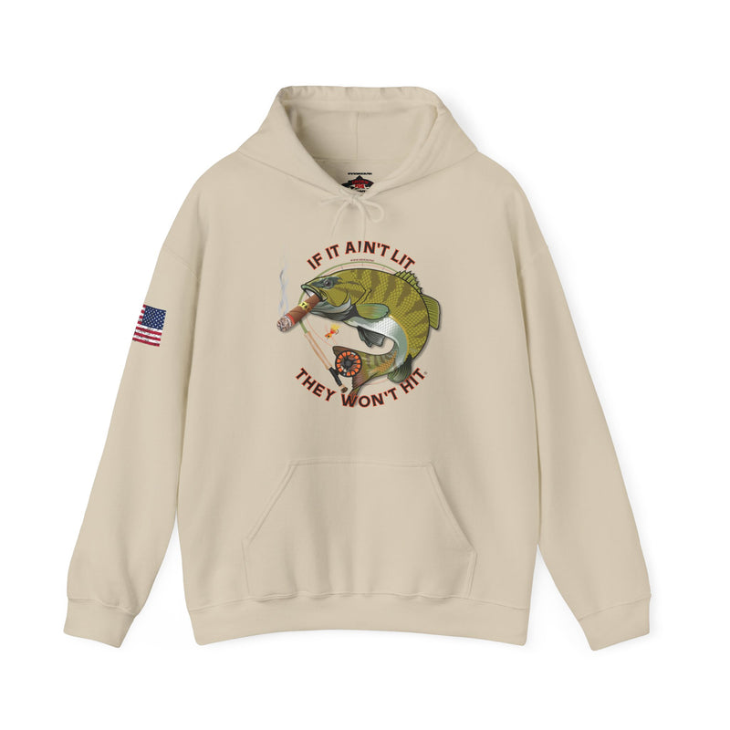 Load image into Gallery viewer, Smokin' Bass on the Fly Patriot Hoodie Sweatshirt