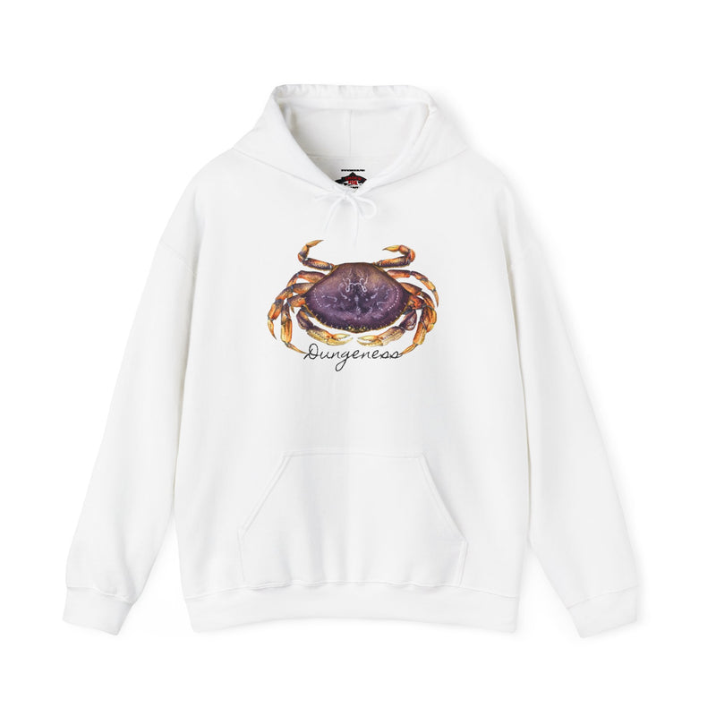 Load image into Gallery viewer, Dungeness Crab Hoodie Sweatshirt by ChartingNature.com
