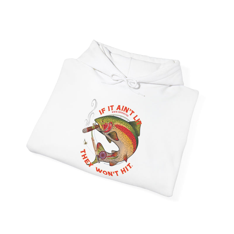 Load image into Gallery viewer, Smokin' Rainbow Trout Unisex Heavy Blend™ Hooded Sweatshirt