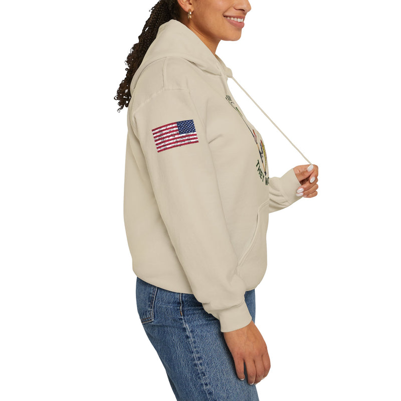 Load image into Gallery viewer, Smokin' Spinning 'Bow Patriot Hoodie Sweatshirt