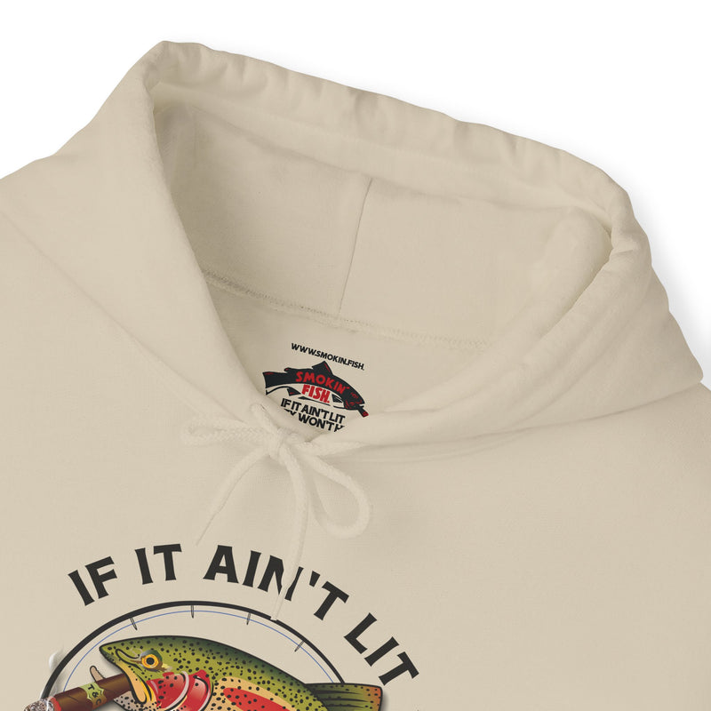 Load image into Gallery viewer, Smokin' Rainbow Trout Patriot Hoodie Sweatshirt