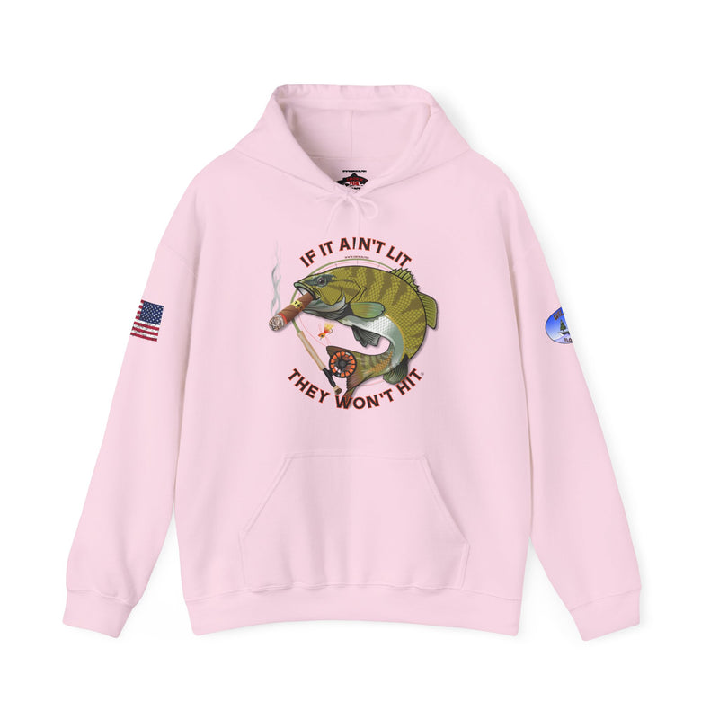 Load image into Gallery viewer, Co-Branded | Wildwood Smokin' Bass Patriot Hoodie Sweatshirt