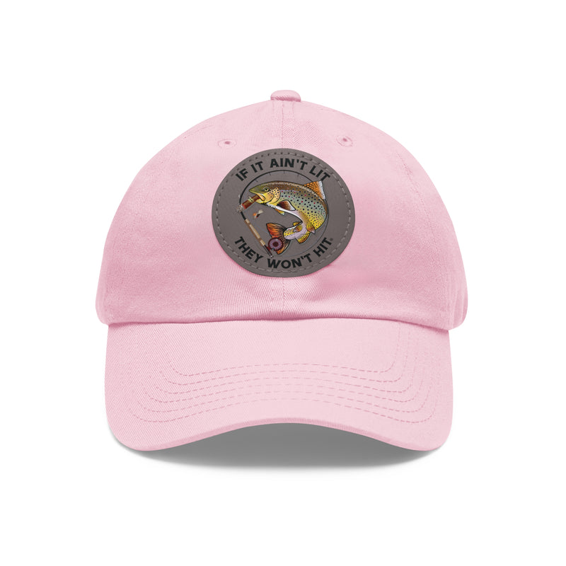 Load image into Gallery viewer, Smokin' Brown Trout Cap with Leather Patch