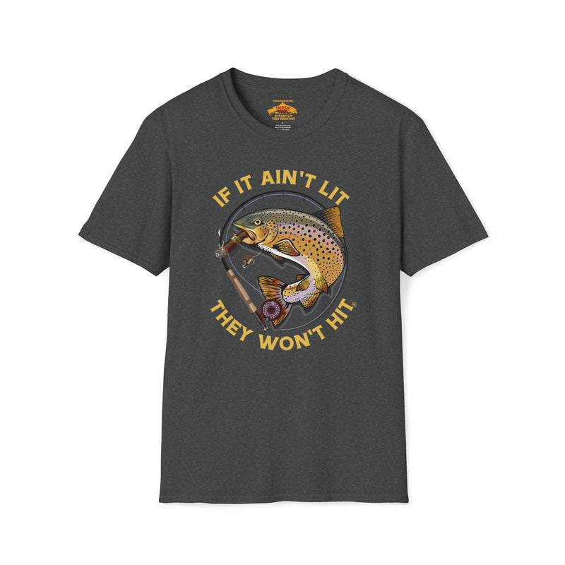 Load image into Gallery viewer, Smokin' Brown Trout & Mouse T-Shirt