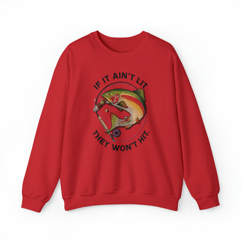 Load image into Gallery viewer, Smokin' Rainbow Trout Heavy Blend™ Crewneck Sweatshirt