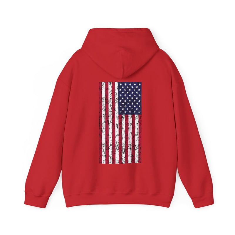 Load image into Gallery viewer, SMOKIN' Skull Spincast Americana Hoodie Sweatshirt