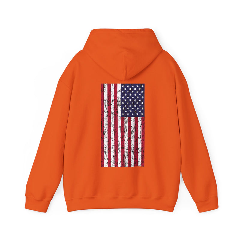 Load image into Gallery viewer, SMOKIN' Skull Spincast Americana Hoodie Sweatshirt