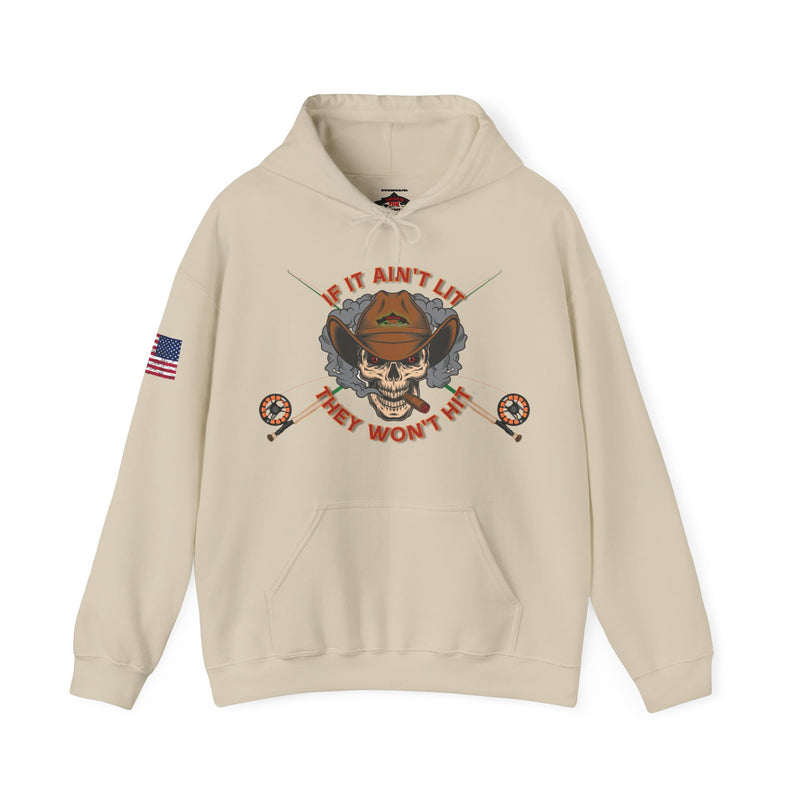 Load image into Gallery viewer, Smokin' Skull Patriot Hoodie Sweatshirt