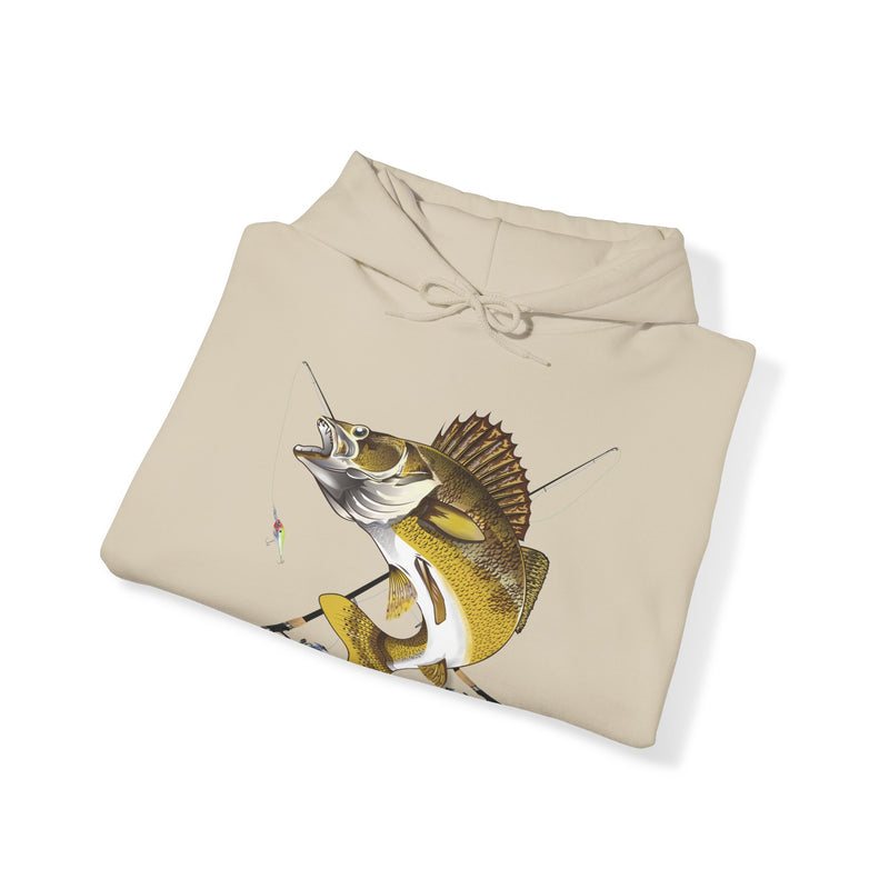 Load image into Gallery viewer, NO Smokin' Walleye Patriot Hooded Sweatshirt