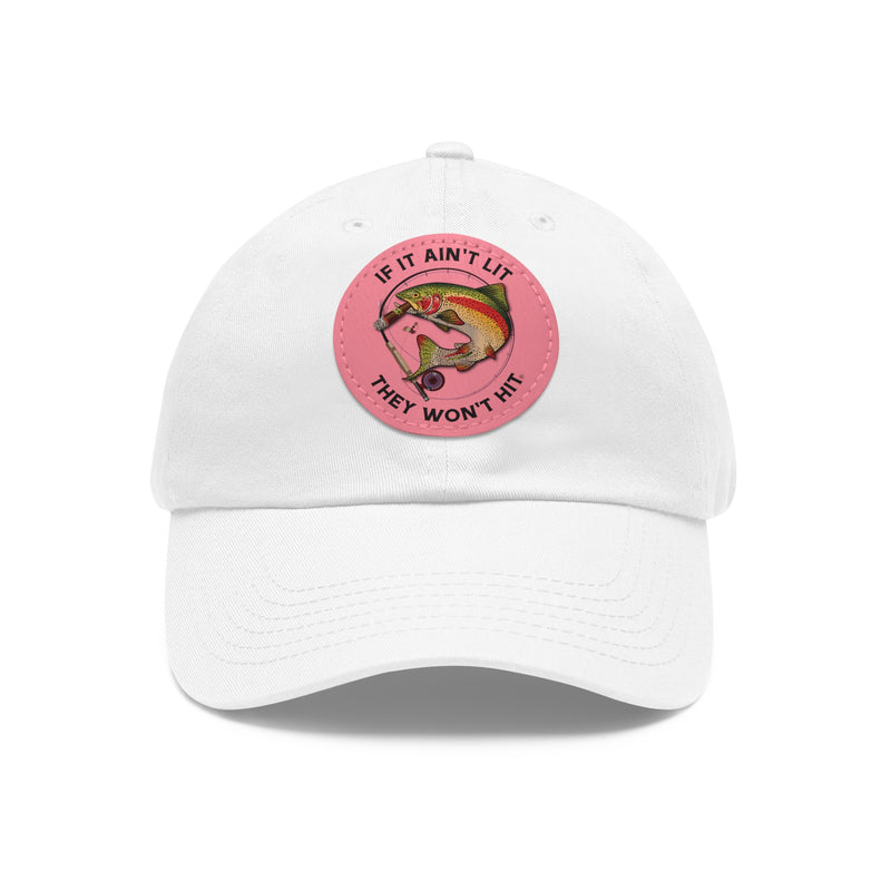 Load image into Gallery viewer, Smokin' Rainbow Trout Leather Patch Cap