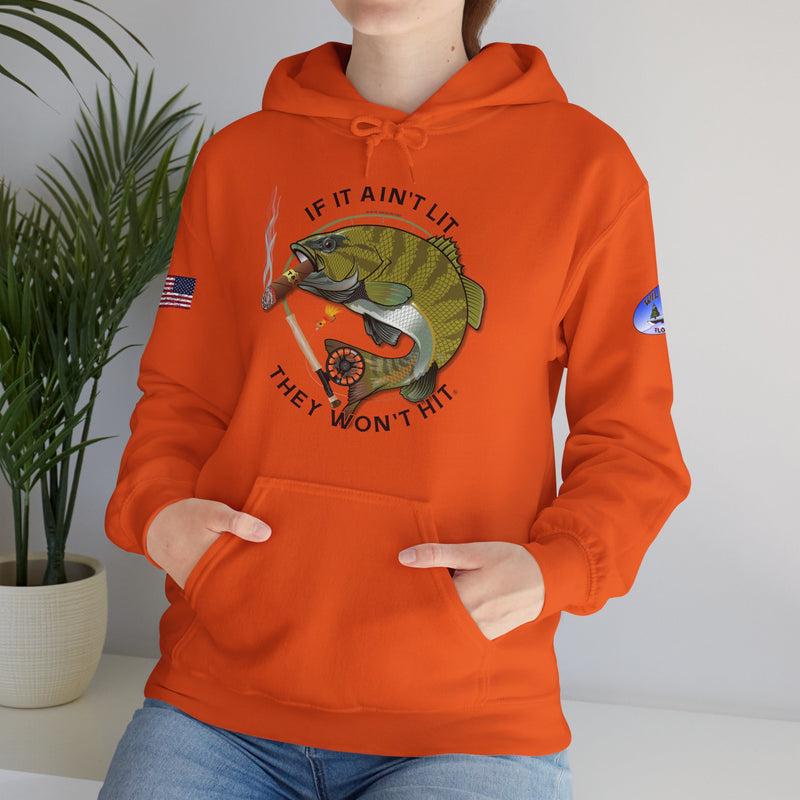 Load image into Gallery viewer, Co-Branded | Wildwood Smokin' Bass Patriot Hoodie Sweatshirt
