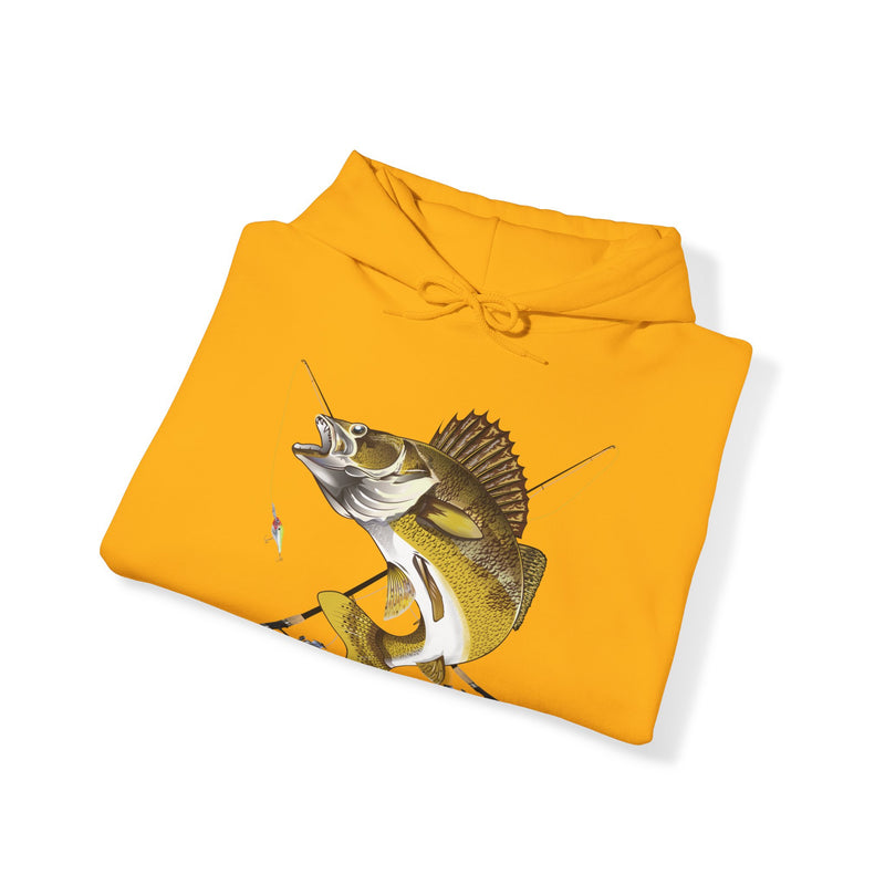 Load image into Gallery viewer, NO Smokin' Walleye Patriot Hooded Sweatshirt