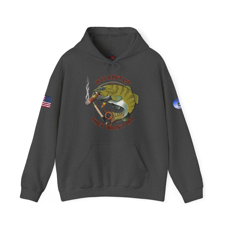 Load image into Gallery viewer, Co-Branded | Wildwood Smokin' Bass Patriot Hoodie Sweatshirt