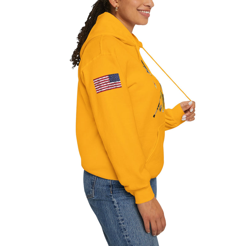 Load image into Gallery viewer, NO Smokin' Walleye Patriot Hooded Sweatshirt