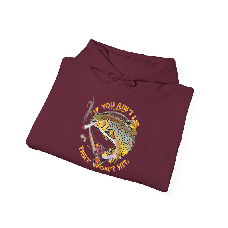 Load image into Gallery viewer, Doobie Brown Trout Unisex Heavy Blend™ Hooded Sweatshirt