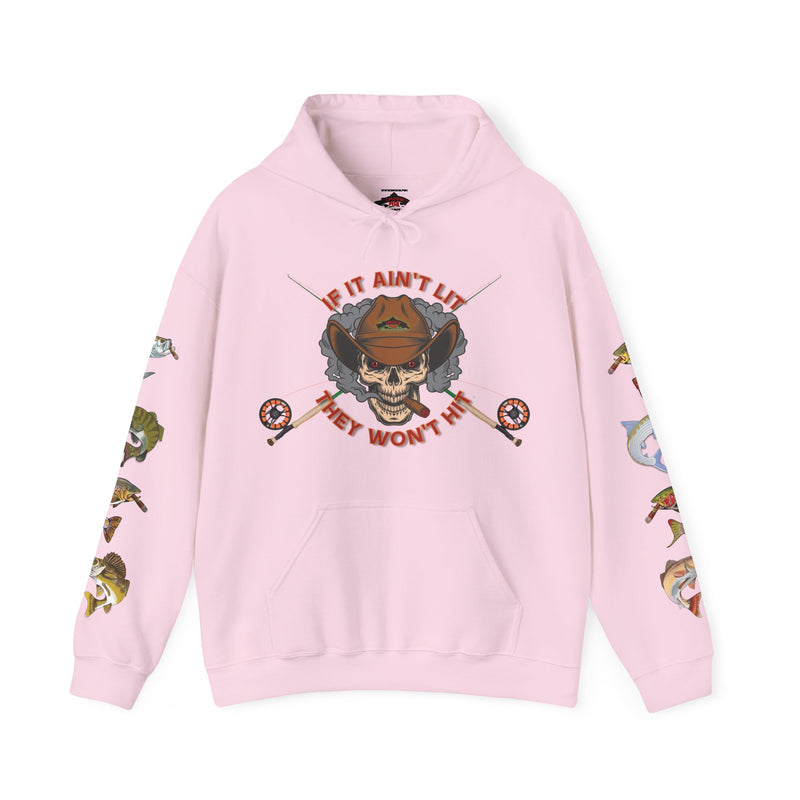 Load image into Gallery viewer, Smokin' Skull and Mega-Fish Patriot Hoodie Sweatshirt