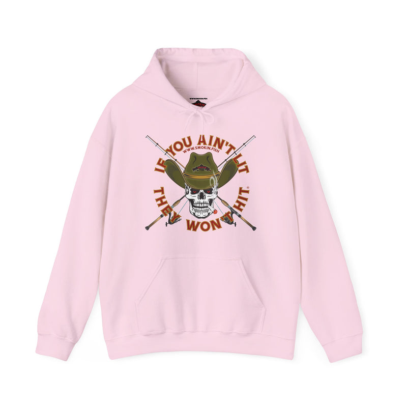 Load image into Gallery viewer, SMOKIN' Doobie Cowboy Skull Americana Spin Rod Hoodie Sweatshirt