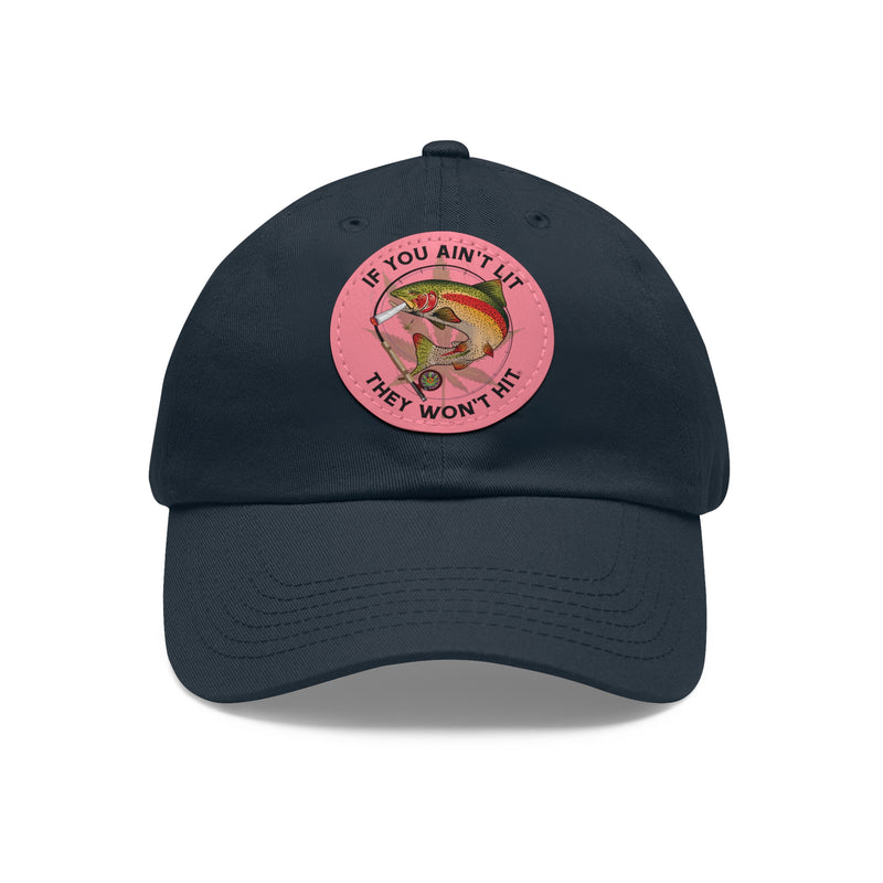 Load image into Gallery viewer, Doobie Rainbow Trout Leather Patch Cap
