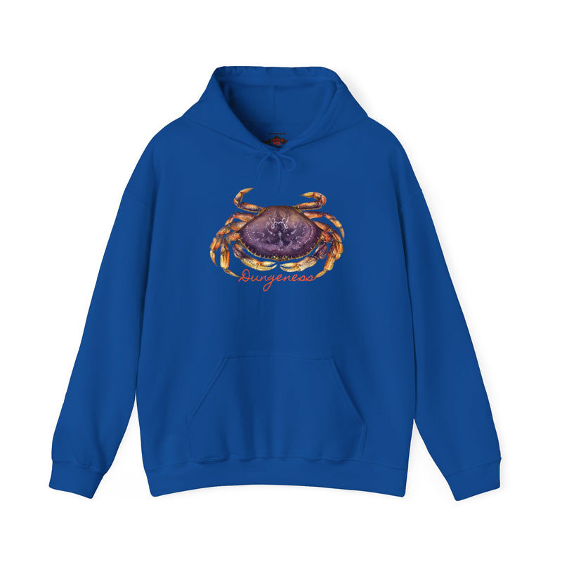 Load image into Gallery viewer, Dungeness Crab Hoodie Sweatshirt by ChartingNature.com