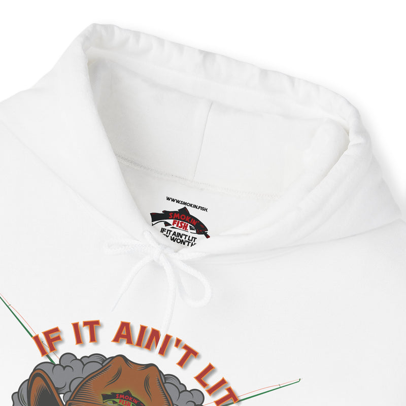 Load image into Gallery viewer, Smokin' Skull and Mega-Fish Patriot Hoodie Sweatshirt