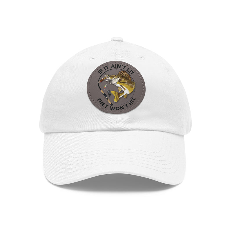 Load image into Gallery viewer, Smokin' Walleye Cap with Leather Patch