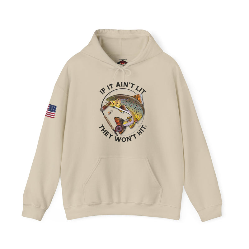 Load image into Gallery viewer, Smokin' Brown Trout Patriot Hoodie Sweatshirt