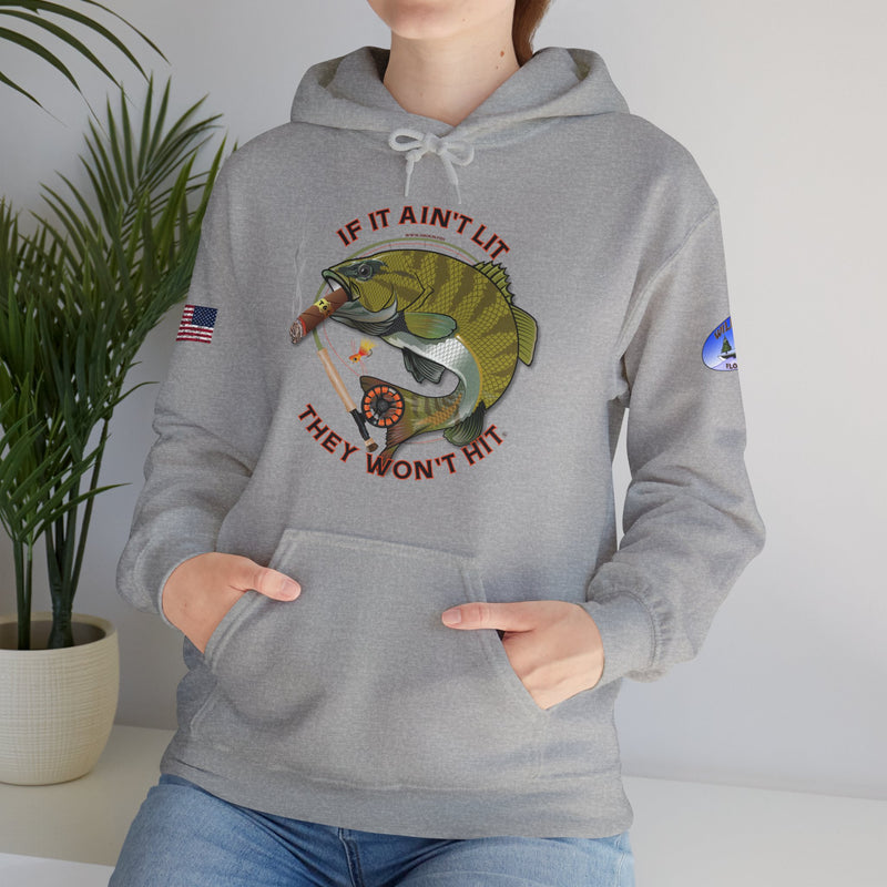 Load image into Gallery viewer, Co-Branded | Wildwood Smokin' Bass Patriot Hoodie Sweatshirt