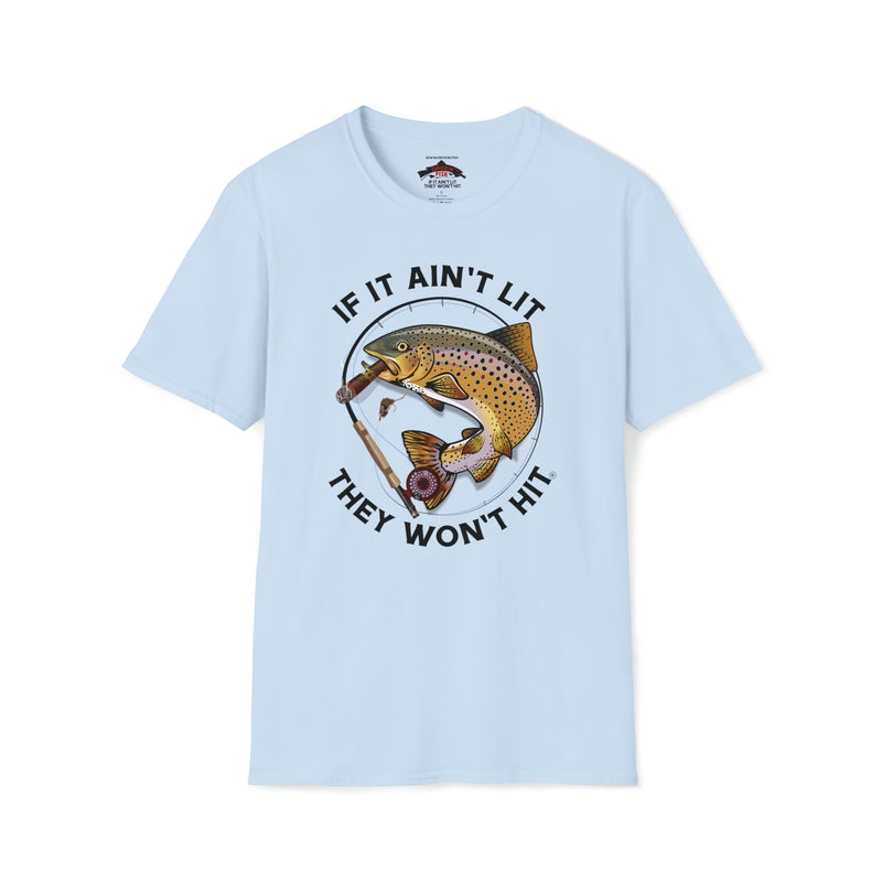 Load image into Gallery viewer, Smokin' Brown Trout & Mouse T-Shirt