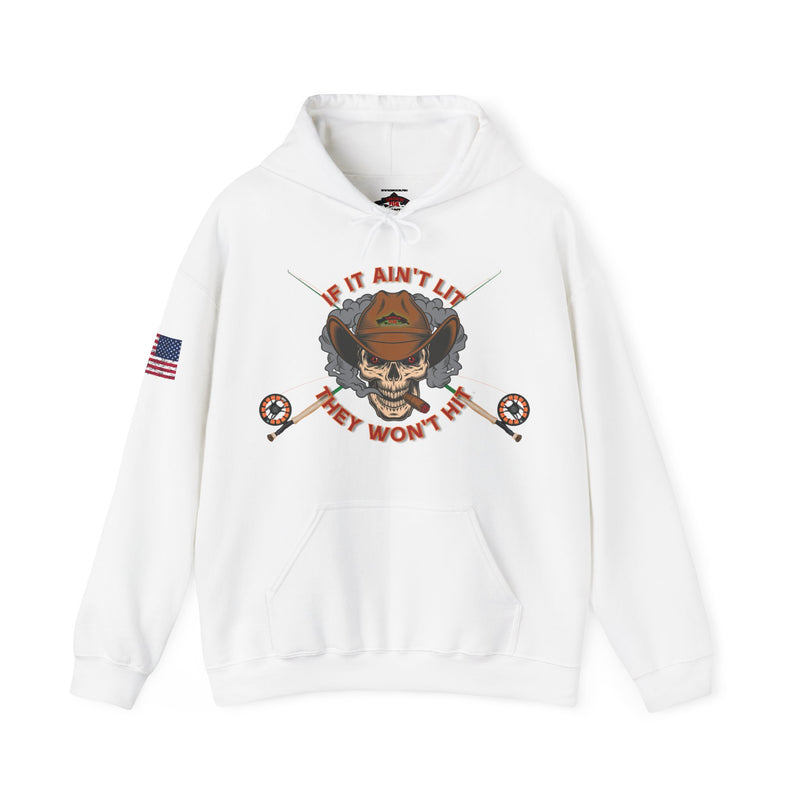 Load image into Gallery viewer, Smokin' Skull Patriot Hoodie Sweatshirt