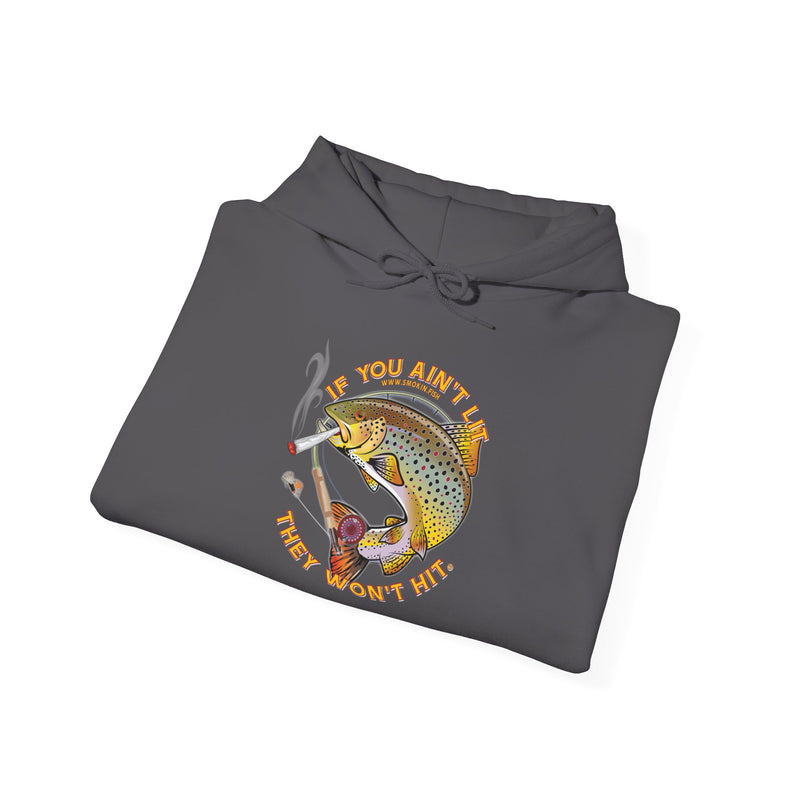 Load image into Gallery viewer, Doobie Brown Trout Unisex Heavy Blend™ Hooded Sweatshirt