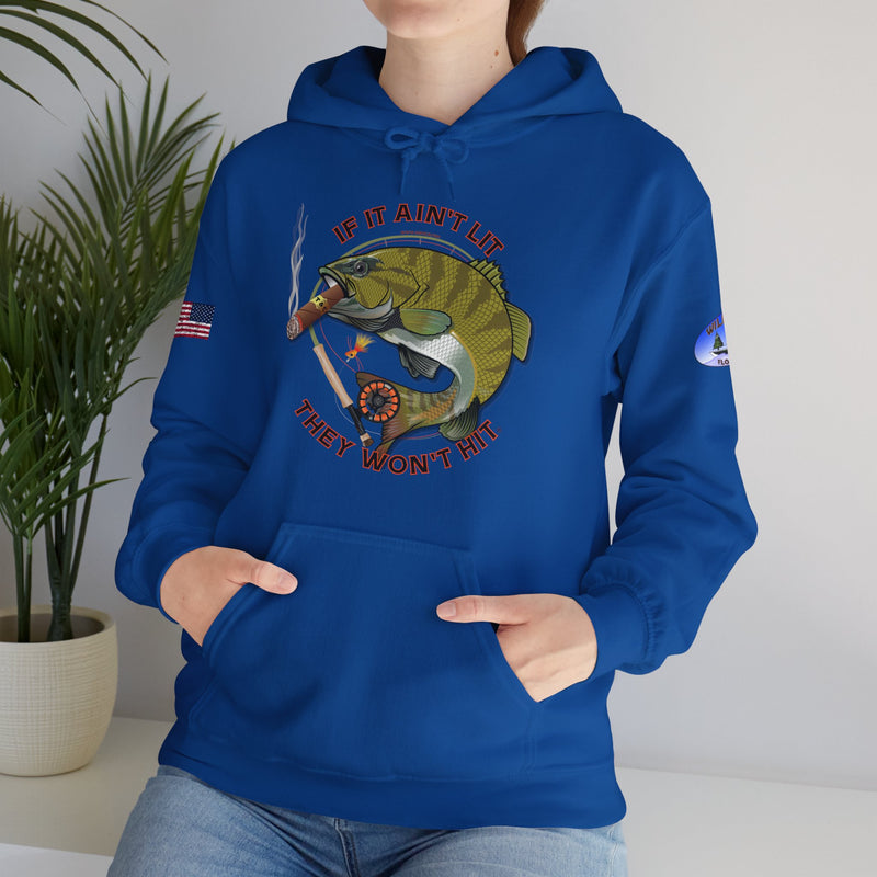 Load image into Gallery viewer, Co-Branded | Wildwood Smokin' Bass Patriot Hoodie Sweatshirt