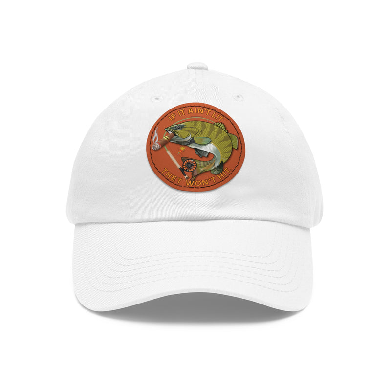 Load image into Gallery viewer, Smokin' Bass Cap Leather Patch Cap
