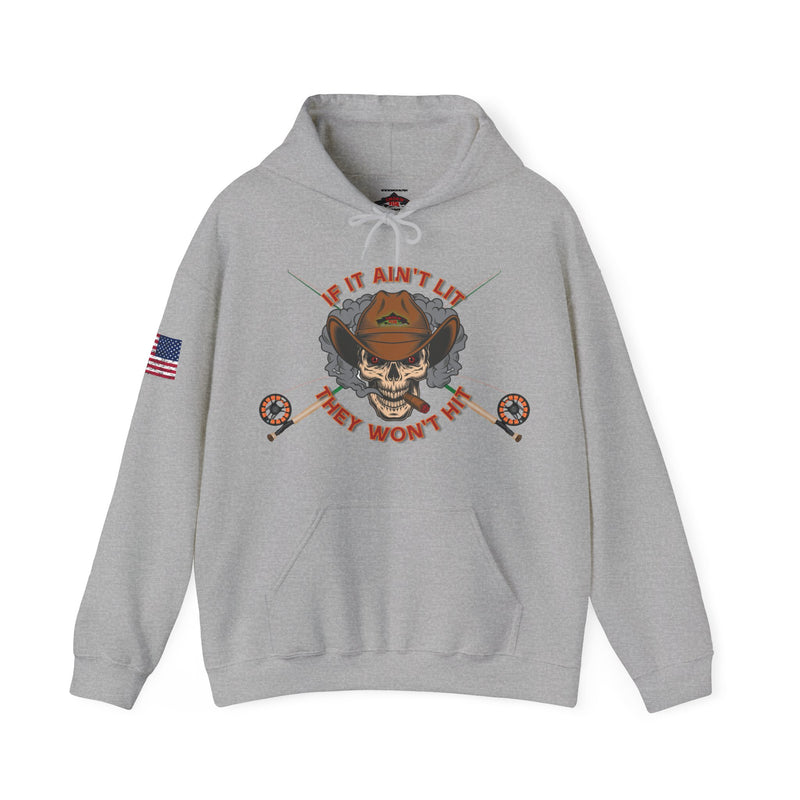 Load image into Gallery viewer, Smokin' Skull Patriot Hoodie Sweatshirt