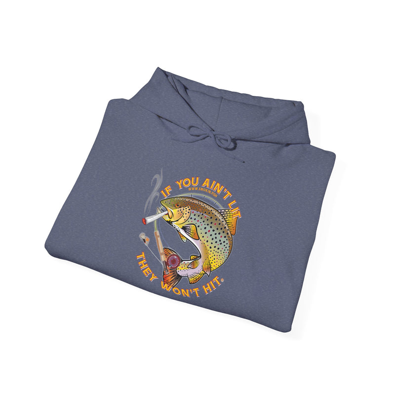 Load image into Gallery viewer, Doobie Brown Trout Unisex Heavy Blend™ Hooded Sweatshirt