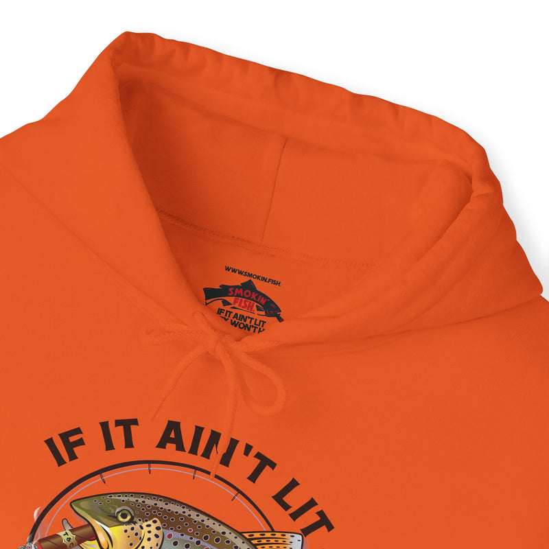 Load image into Gallery viewer, Smokin' Brown Trout Patriot Hoodie Sweatshirt