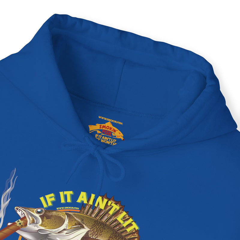 Load image into Gallery viewer, Smokin' Walleye Patriot Hoodie Sweatshirt