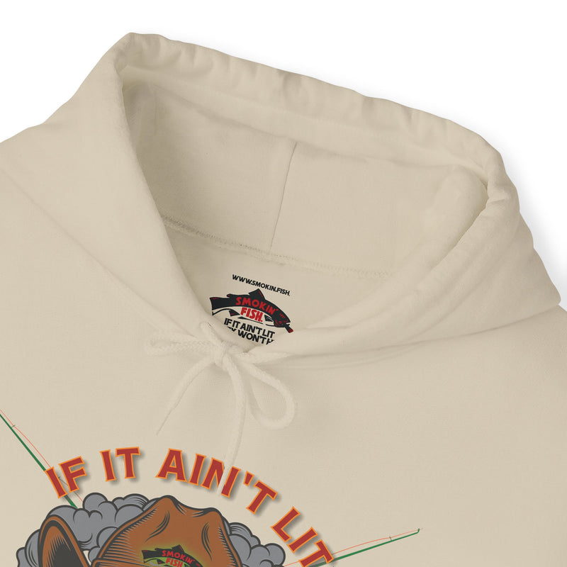 Load image into Gallery viewer, Smokin' Skull and Mega-Fish Patriot Hoodie Sweatshirt