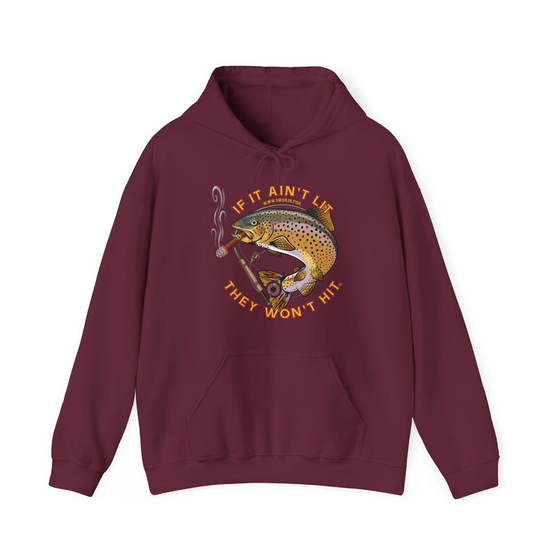 Load image into Gallery viewer, Smokin' Brown Trout Hooded Sweatshirt